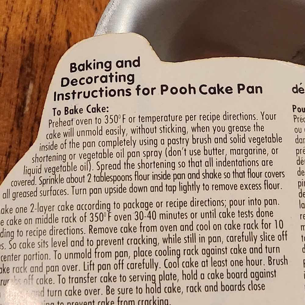 1995 Winnie the Pooh Wilton Cake Pan Vintage Pooh Bear Birthday Cake Pan Disney - Picture 8 of 16